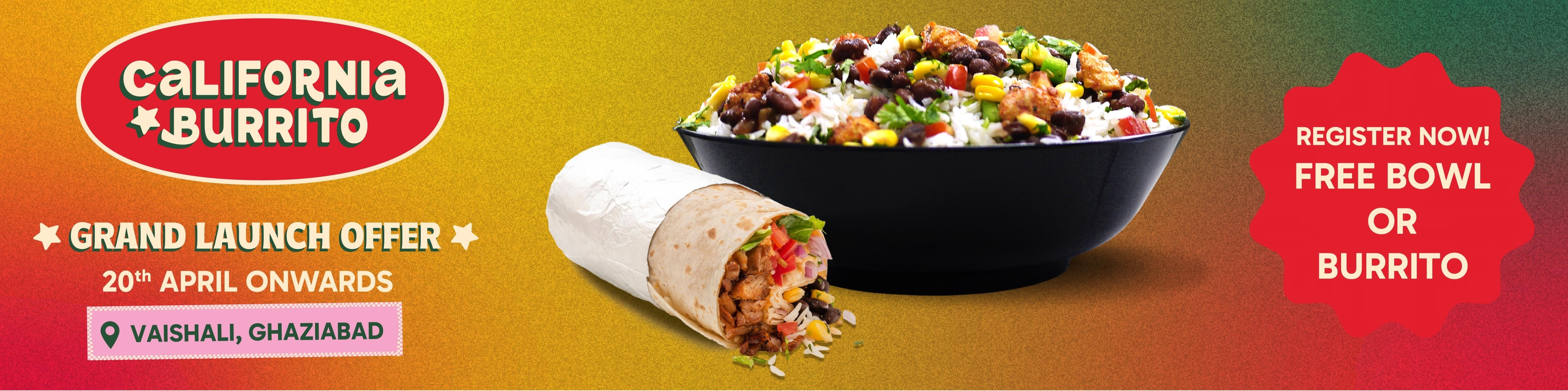 California Burrito Grand Launch Offer 2026