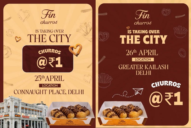 Incredible Fin Churros ₹1 Offer - City-Wide Takeover Schedule & Guide