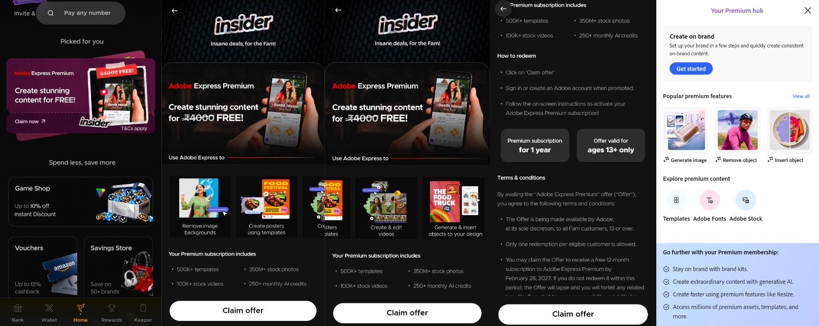 FamPay Adobe Express Premium