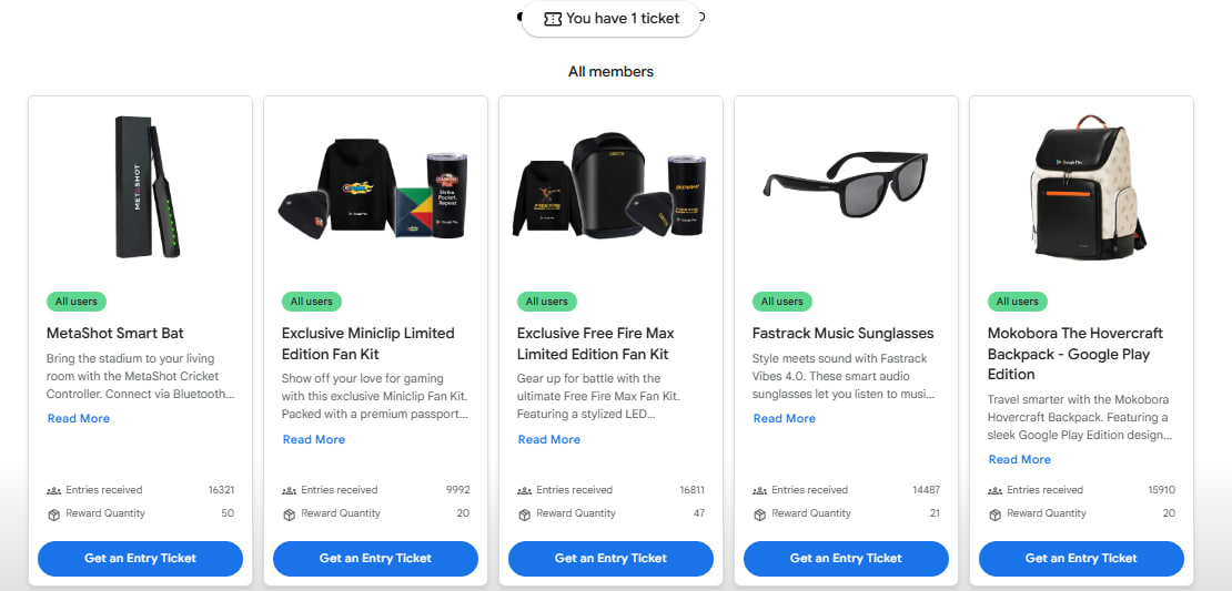 Google Play Points Summer Festival 2026