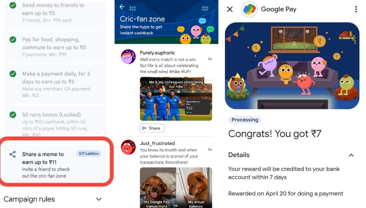 GPay T20 Vibes New Task