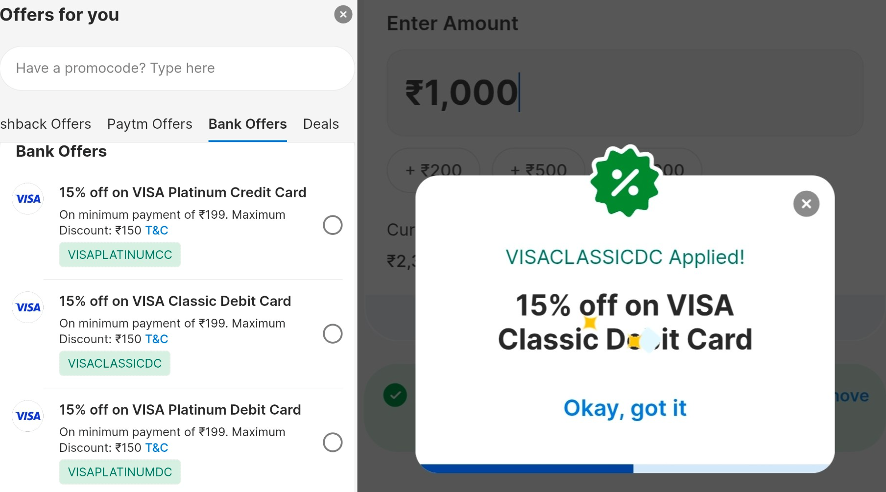 Paytm Visa Card Offer 2026 – 15% Off Up to ₹150