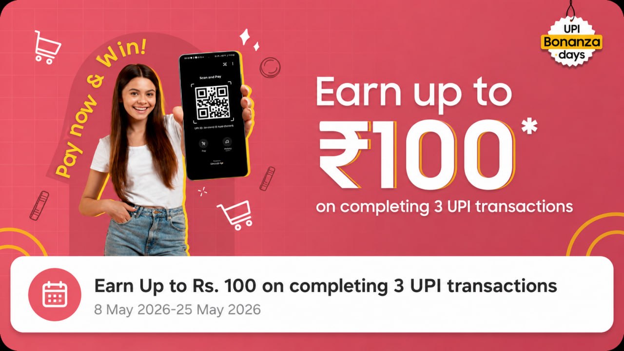 Exclusive Samsung Wallet UPI Offer - Earn Up to ₹100 on 3 UPI Transactions