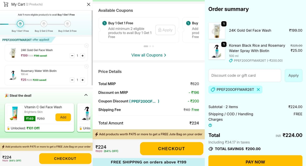 Discover Pilgrim ₹200 OFF Offer 2026