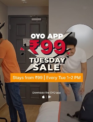 OYO Tuesday Sale 2026 ₹99 hotel booking offer