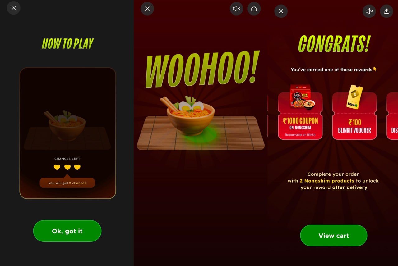 Blinkit Nongshim Contest - Win Exciting Rewards Worth ₹3500 by Buying 2 Products