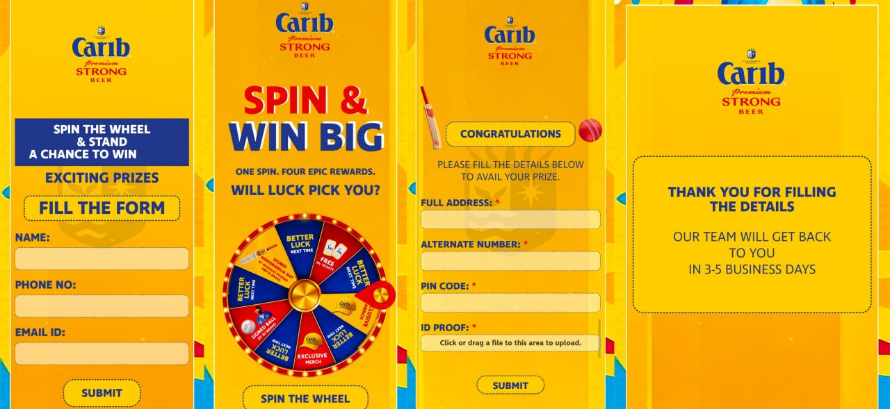 Carib Beer Spin & Win Contest 2026