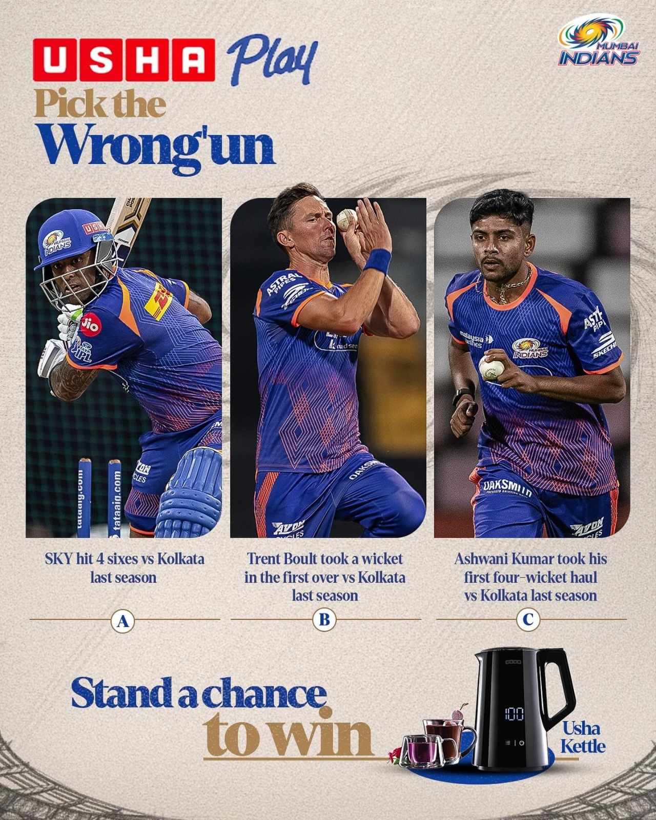 Usha IPL Contest 2026 Guess the Wrong’un Win Usha Products Giveaway