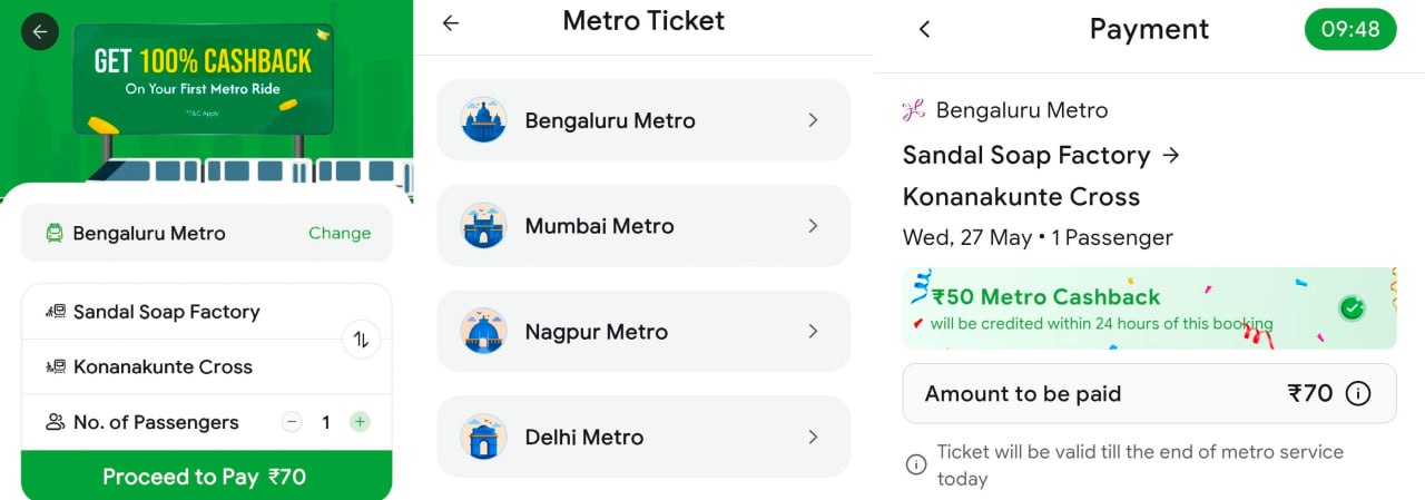 ConfirmTkt Metro Cashback Offer