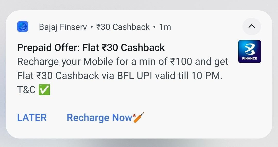 Bajaj Finserv Recharge Offer 2026