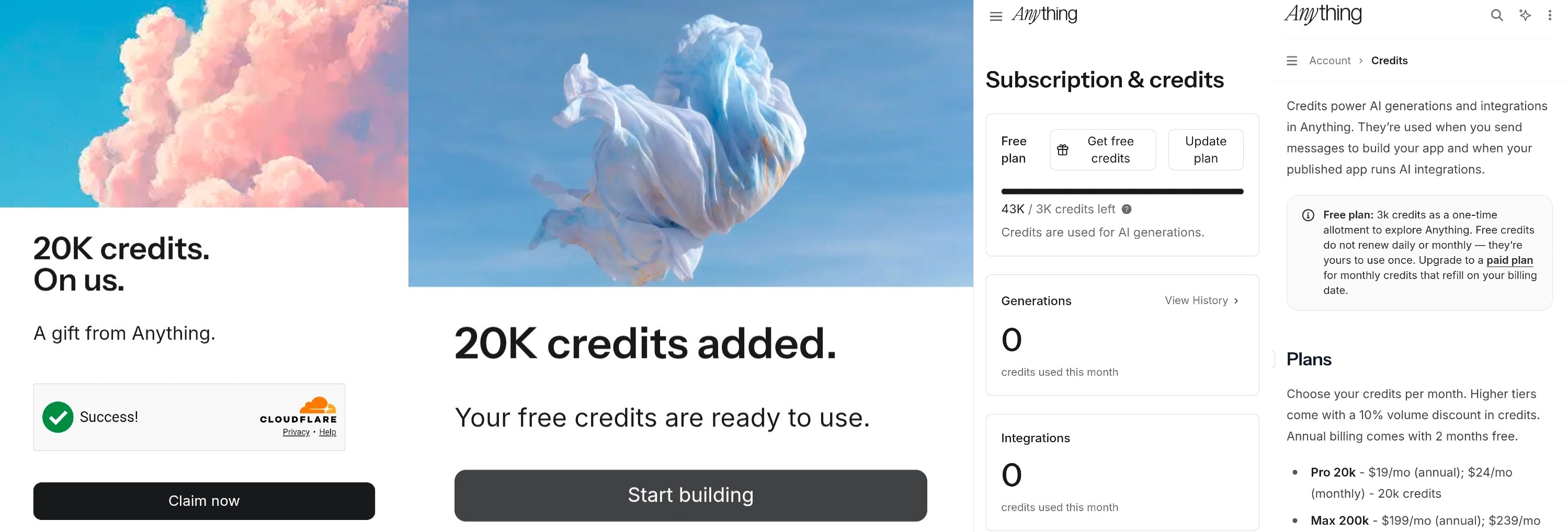 Anything AI 43K Credits Free Offer