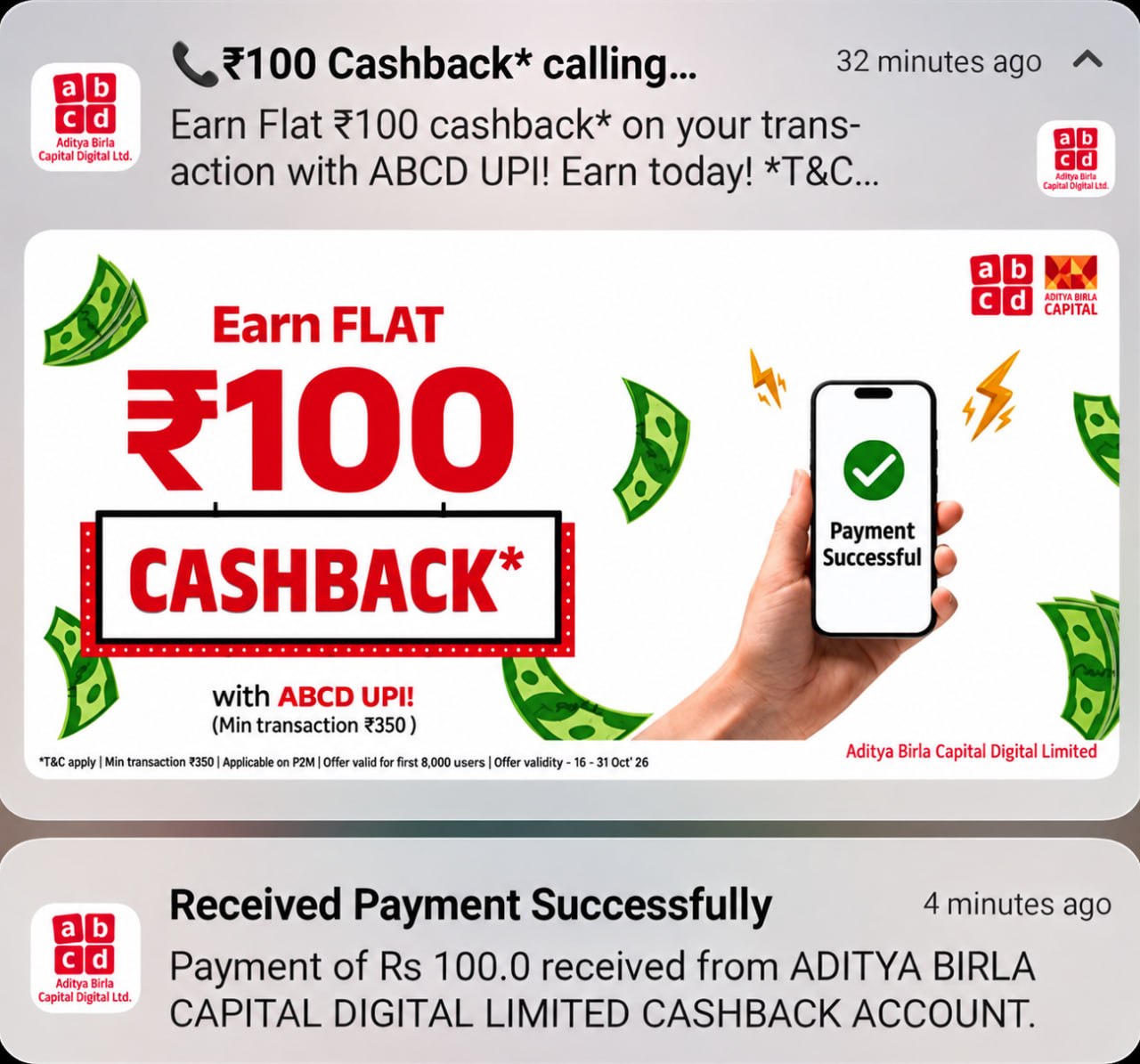 ABCD Scan & Pay Offer