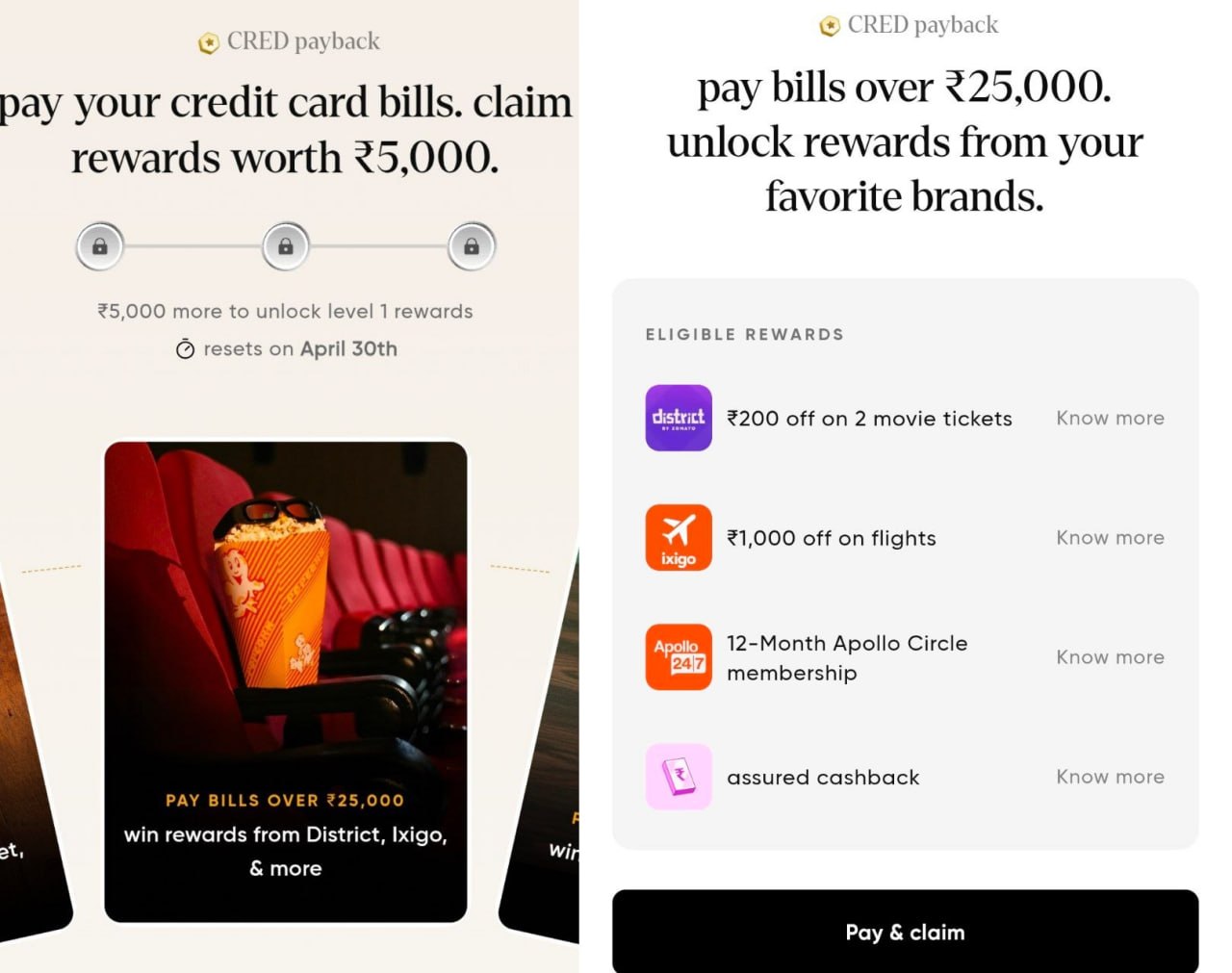 CRED Payback Offer 2026 - Pay Credit Card Bills & Earn Rewards Worth ₹5000+