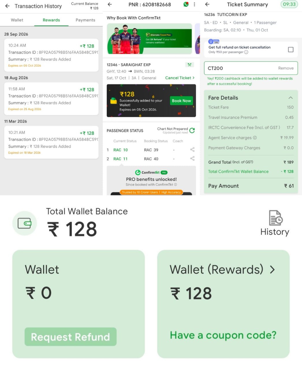 ConfirmTkt Free Train Ticket Offer