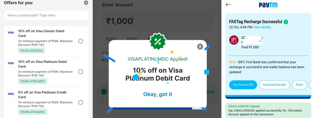 Paytm Visa Card Offer