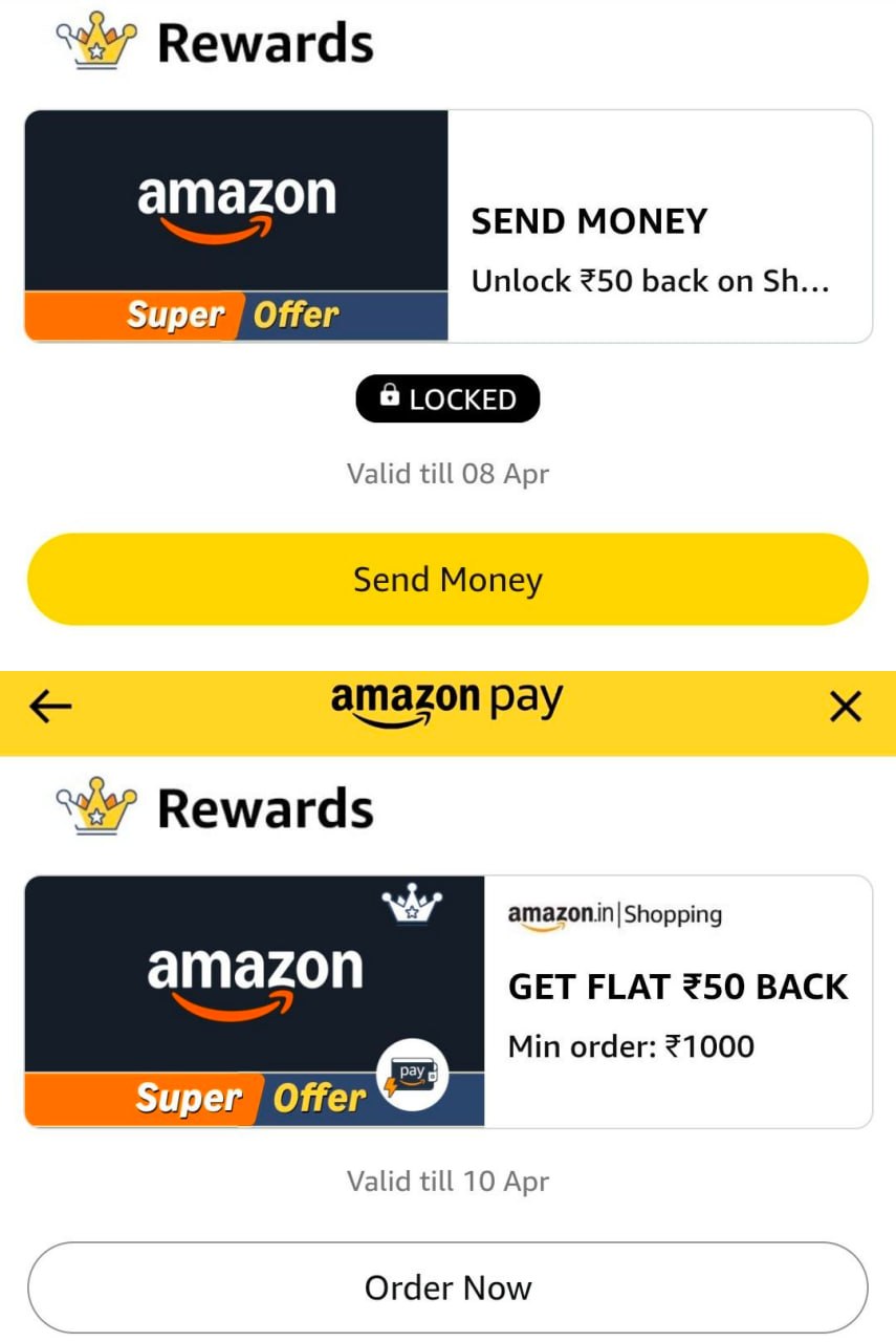 Amazon Super Offer ₹50 Cashback 2026 - Send ₹1 & Get ₹50 Back on ₹1000 Shopping