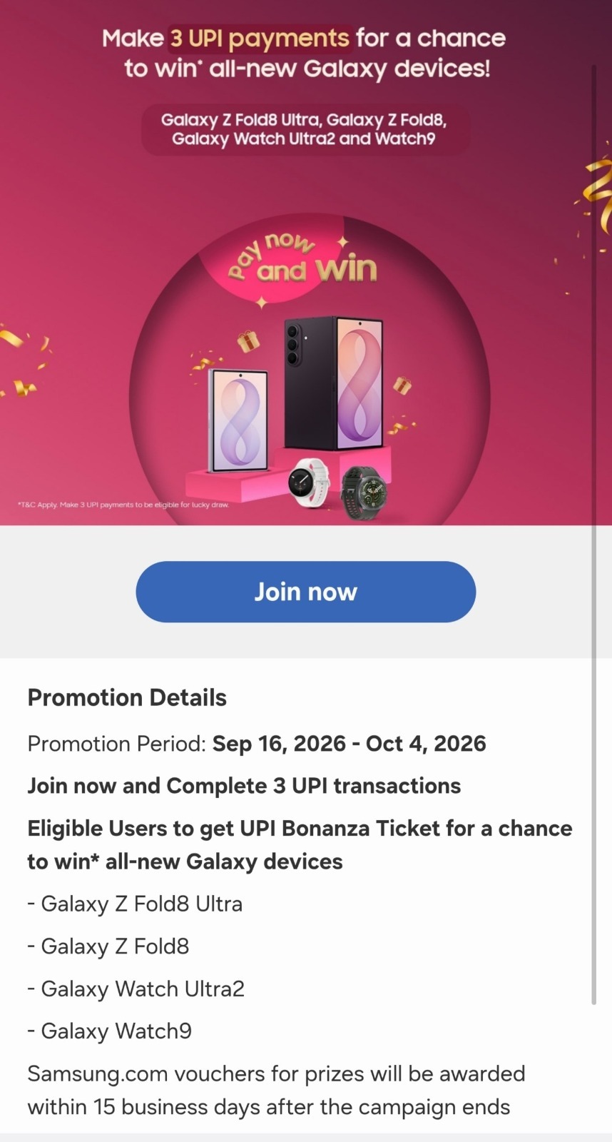 Samsung Wallet New UPI Bonanza