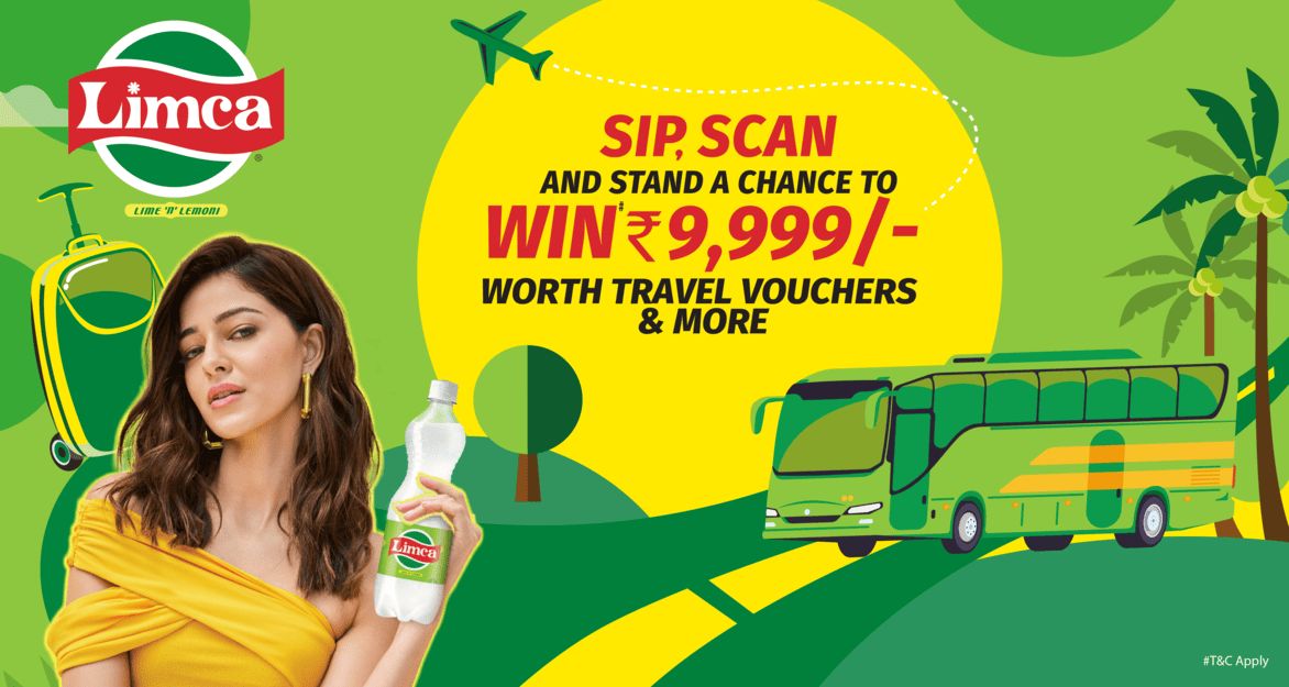 Limca Offer Pack 2026 - Win ₹9,999 MakeMyTrip Voucher