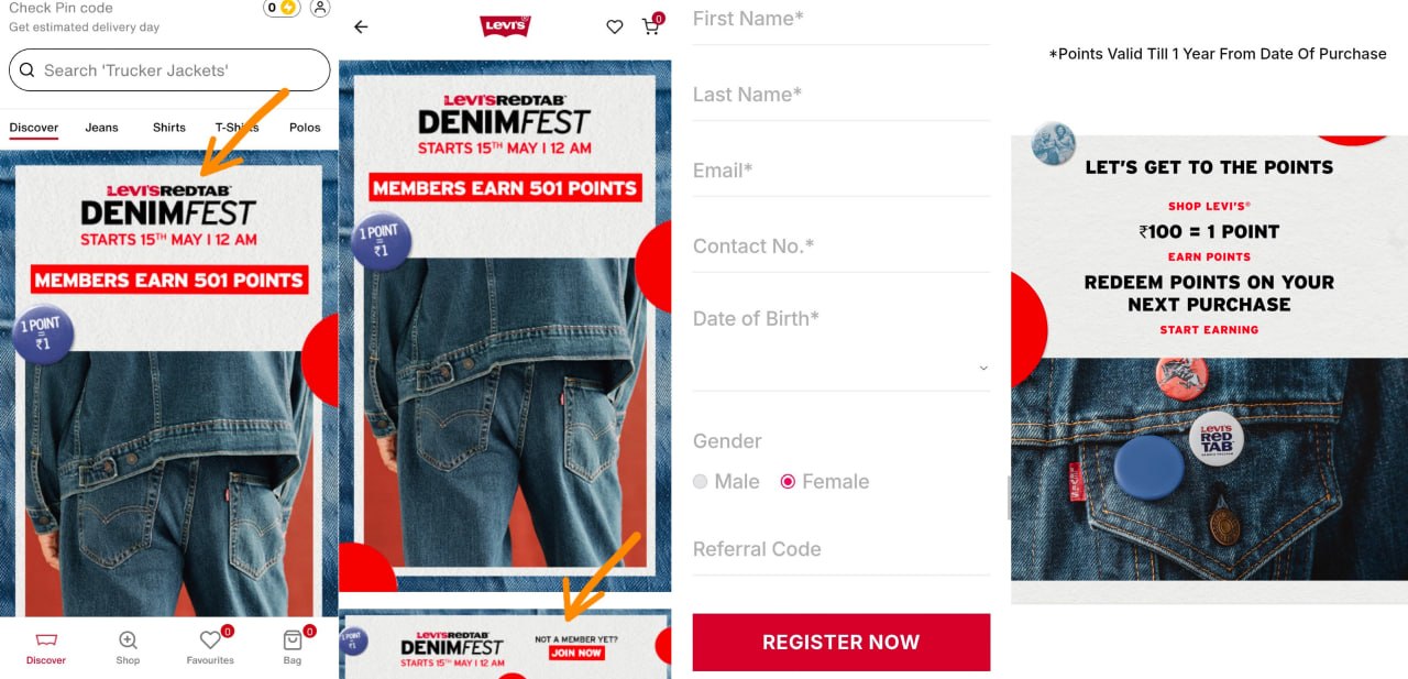 Levi’s RedTab DenimFest Offer 2026