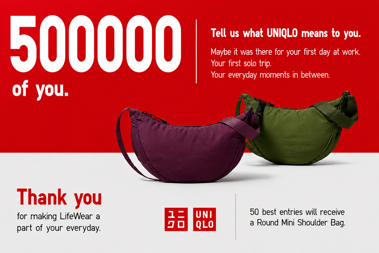 UNIQLO Contest 2026 – Win a FREE Round Mini Shoulder Bag