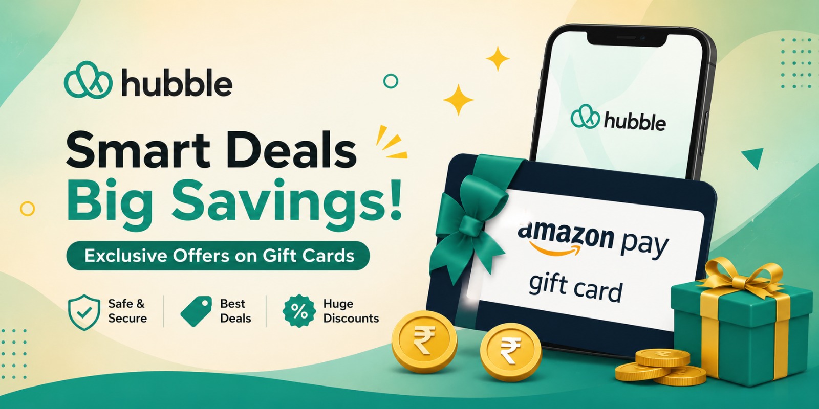 Hubble ₹10 Amazon Pay Gift Card for ₹1 – Amazing 90% Off Deal 2026