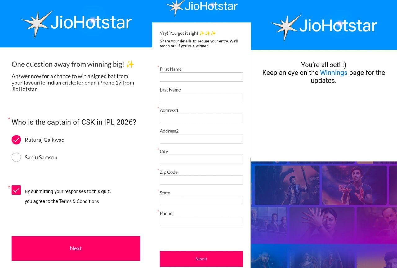 JioHotstar Quiz Contest