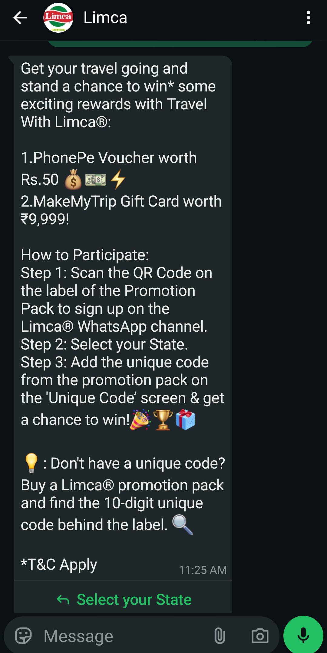 Limca Offer Pack 2026 - Win ₹9,999 MakeMyTrip Voucher + ₹50 PhonePe Cashback