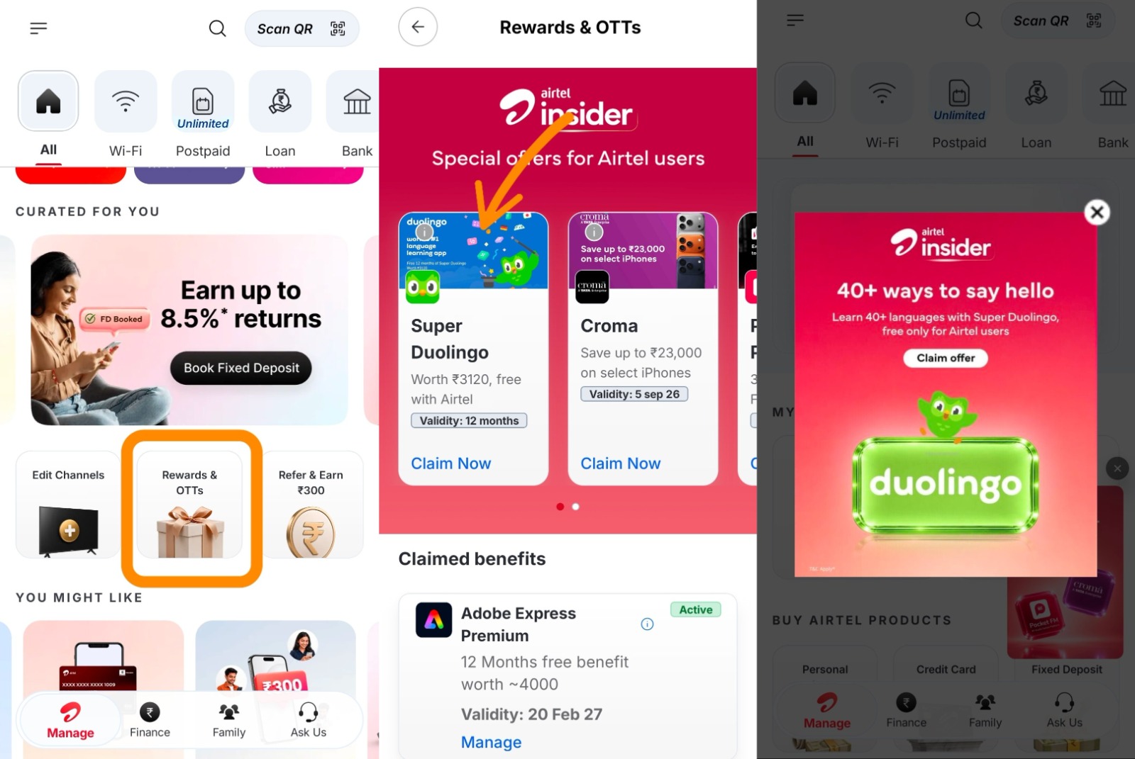 Airtel Free Duolingo 1 Year Offer