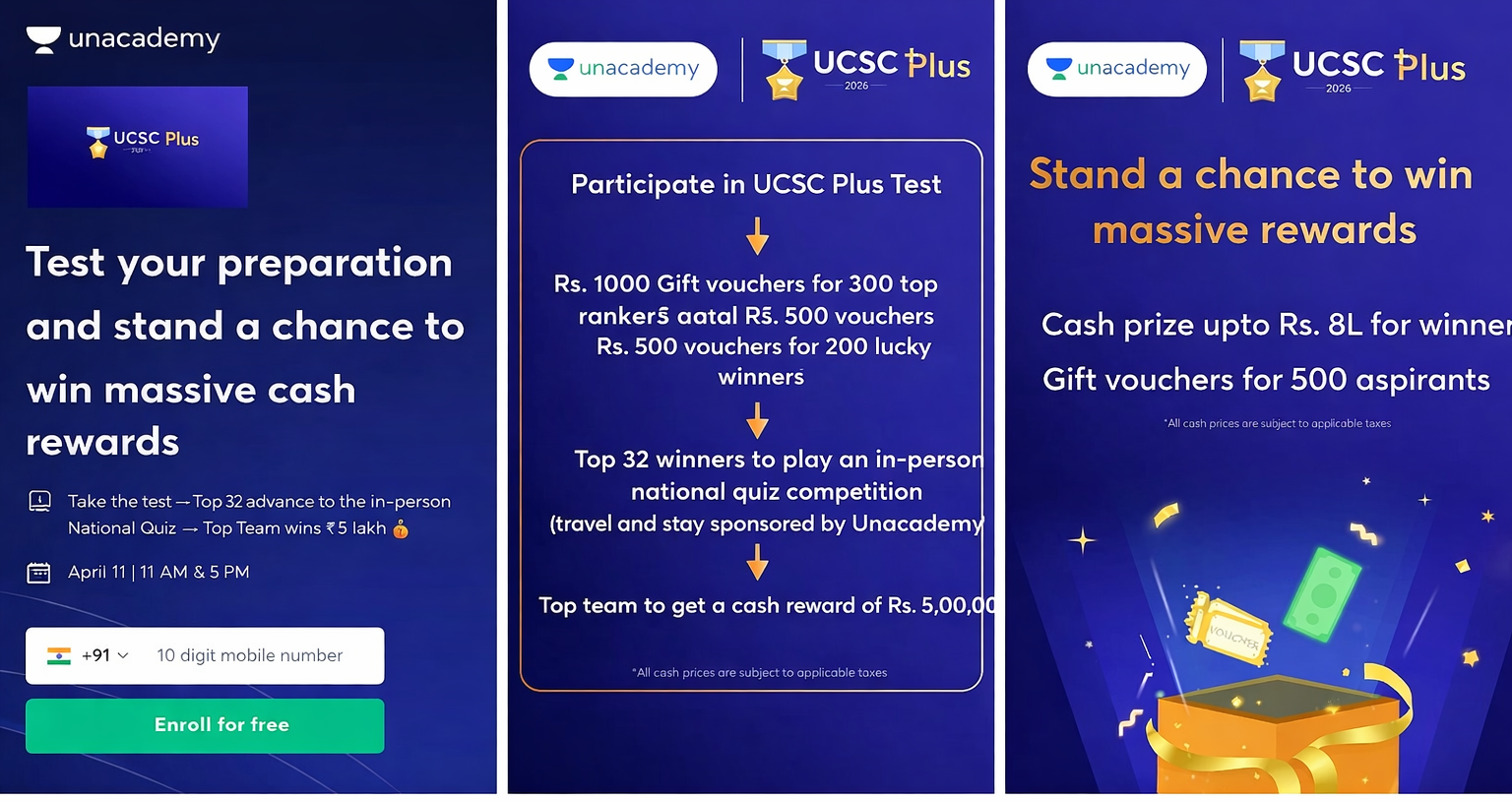 Unacademy UCSC Plus Test 2026