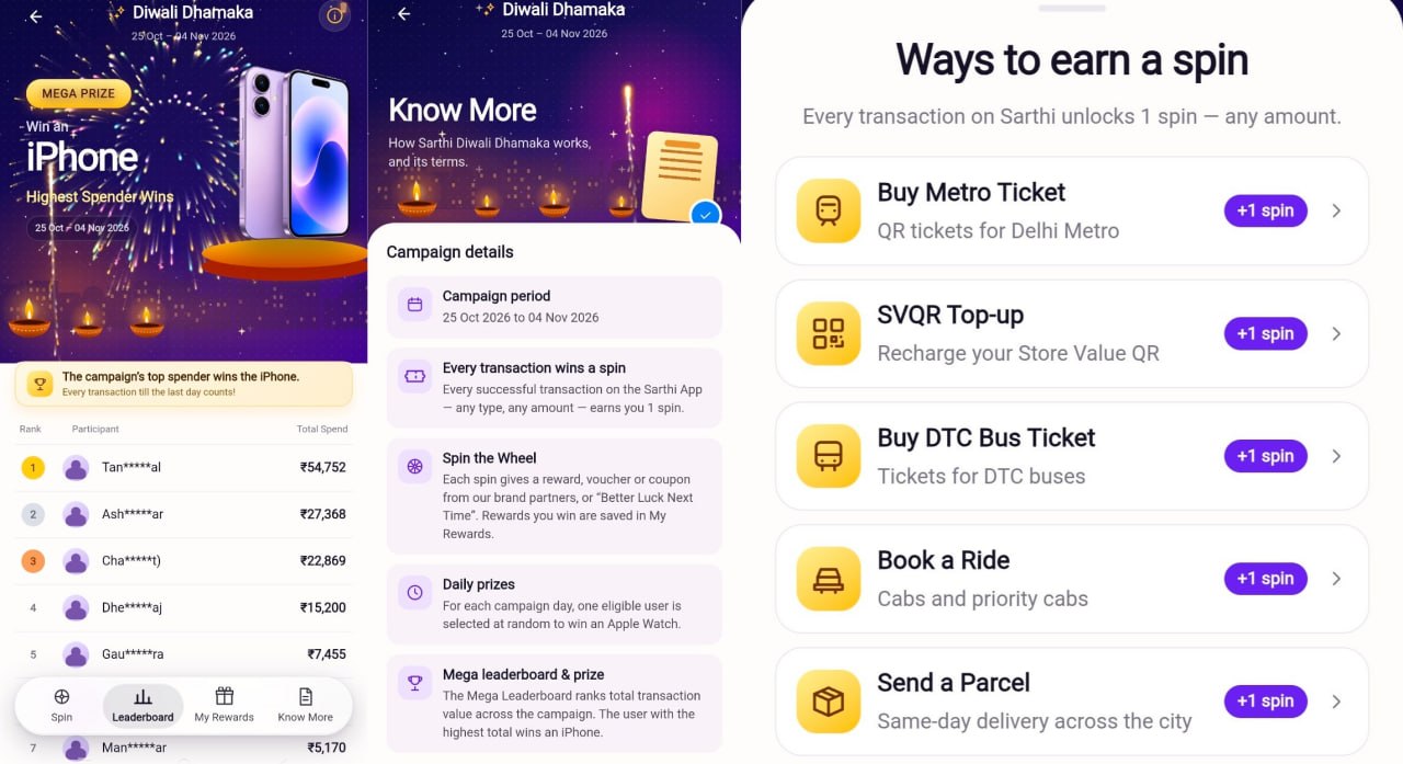 Delhi Metro Sarthi Diwali Dhamaka Contest