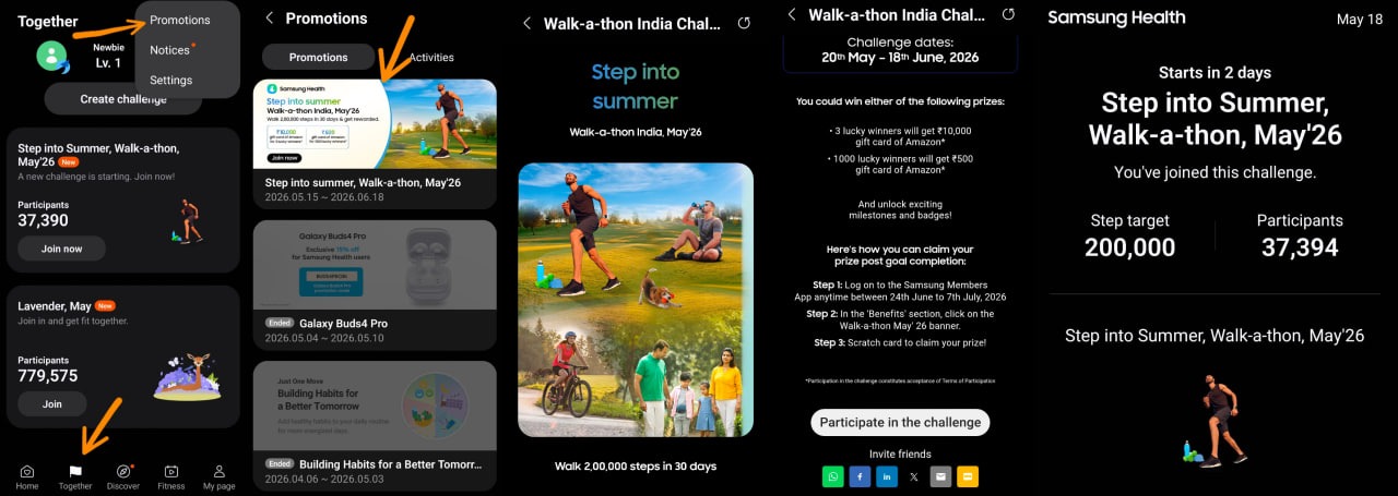 Samsung Step into Summer Walk-a-thon India May 2026