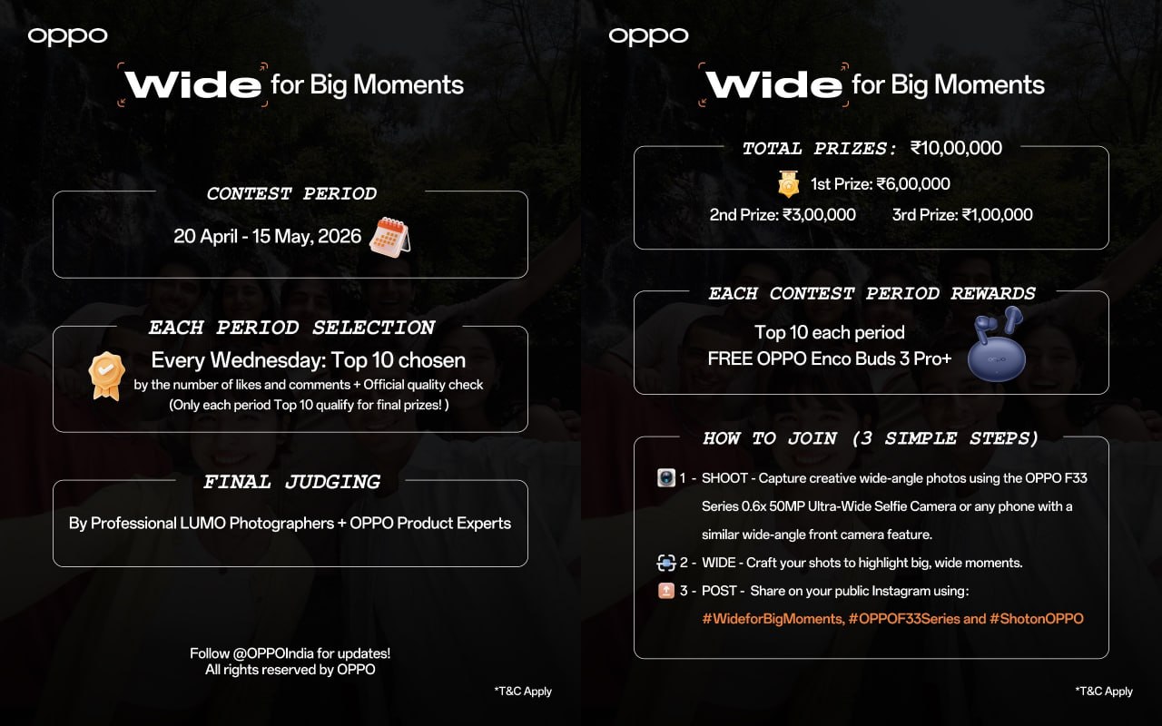 OPPO Wide for Big Moments Contest 2026