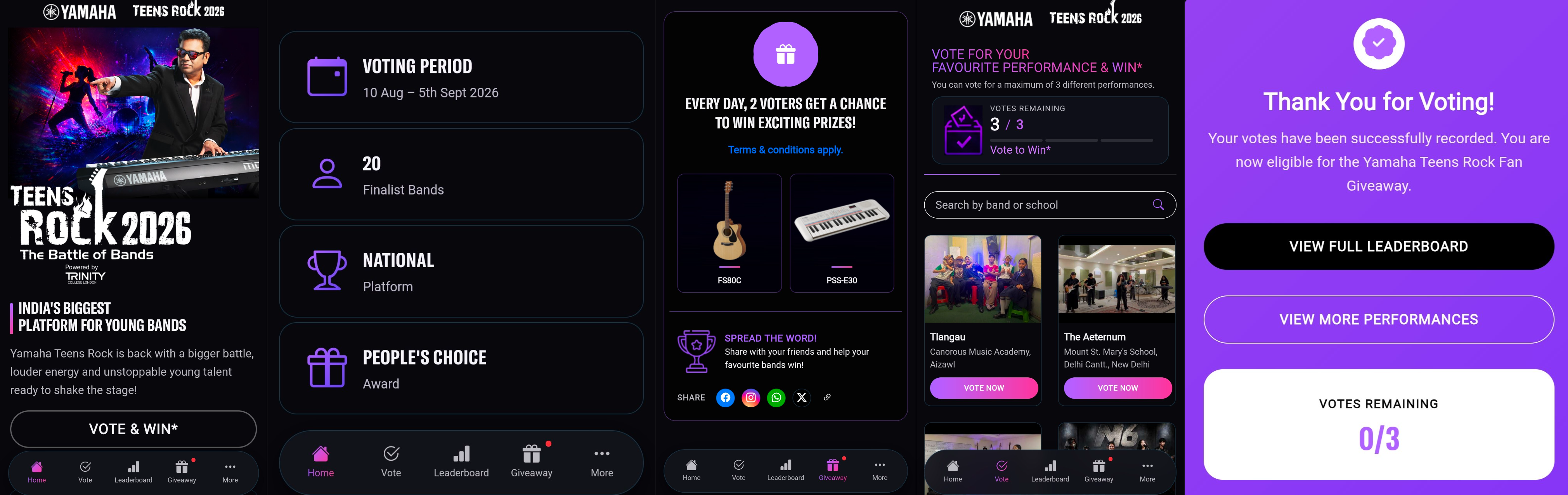 Yamaha Teens Rock 2026 Contest – Vote and Win Guitar or Keyboard