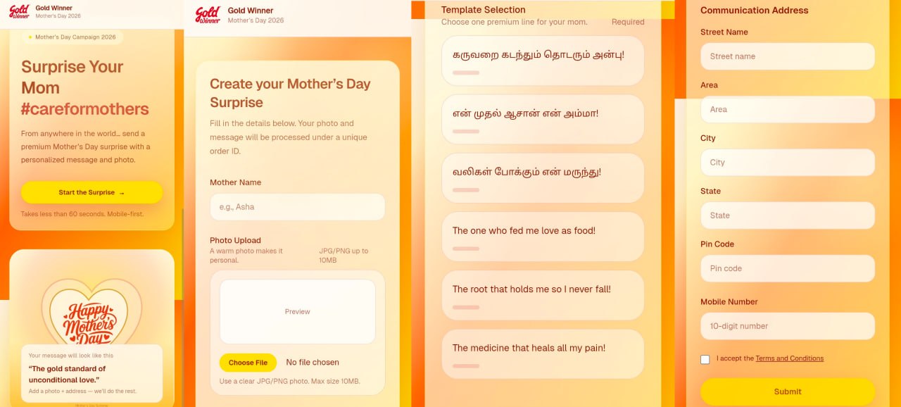Gold Winner Mother’s Day Giveaway 2026