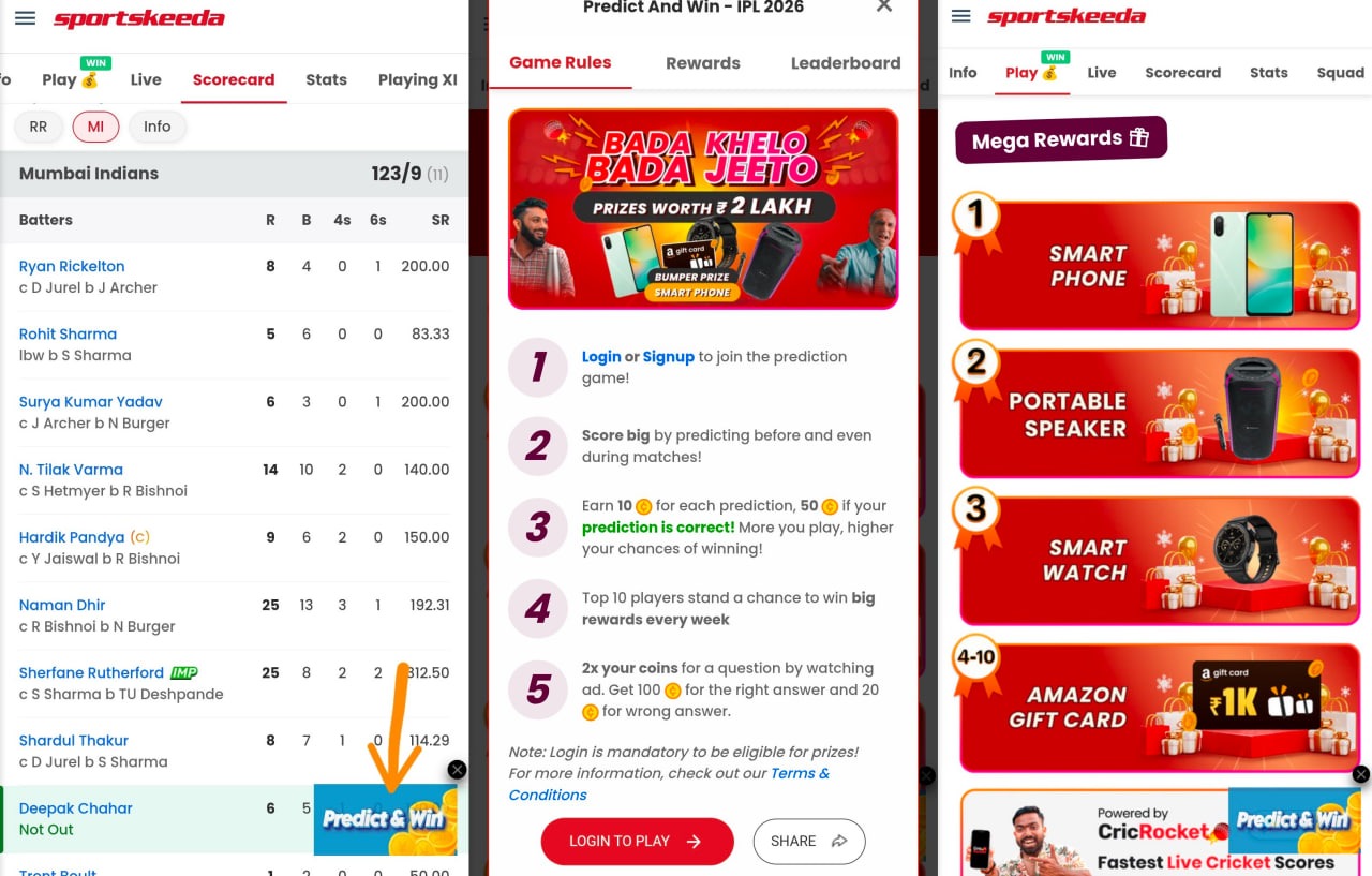 Sportskeeda Bada Khelo Bada Jeeto Contest 2026 Rewards Mobile Speaker Smartwatch
