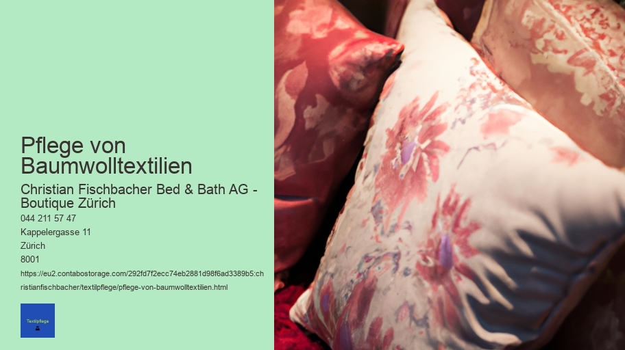 Pflege von Baumwolltextilien