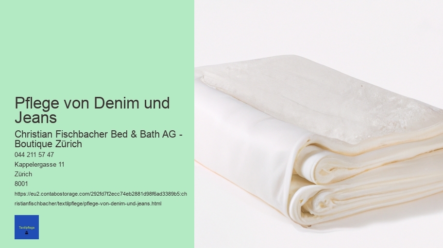 Pflege von Denim und Jeans