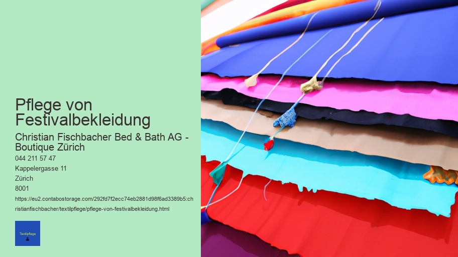 Pflege von Festivalbekleidung