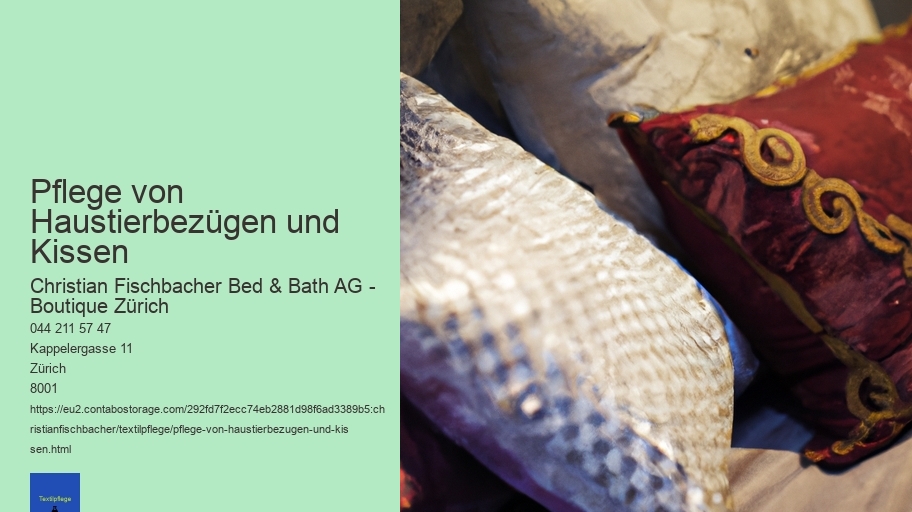 Pflege von Haustierbezügen und Kissen