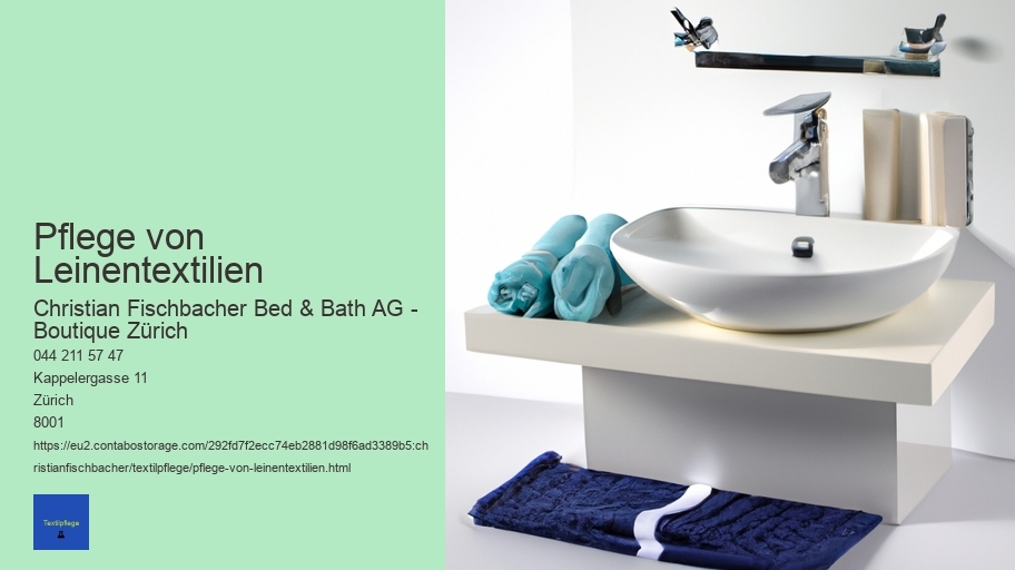 Pflege von Leinentextilien
