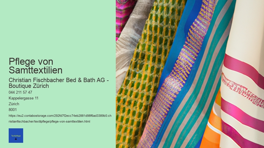 Pflege von Samttextilien