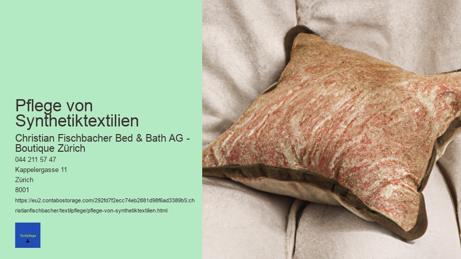 Pflege von Synthetiktextilien