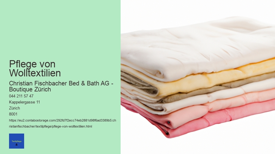 Pflege von Wolltextilien