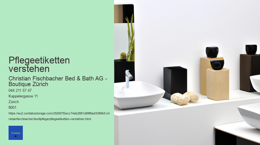 Pflegeetiketten verstehen