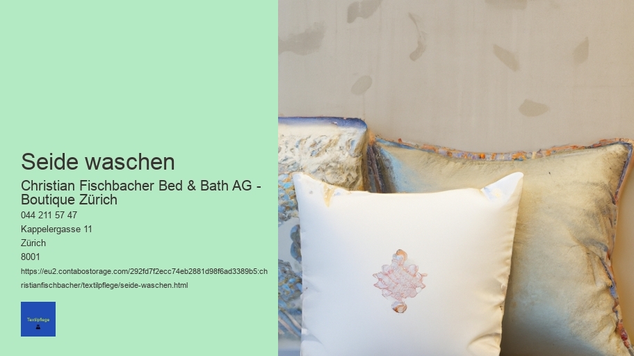 Seide waschen