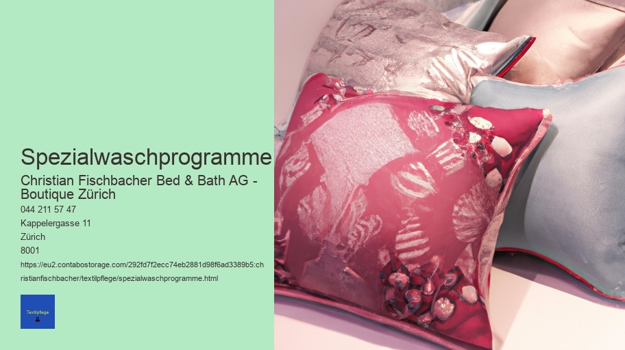 Spezialwaschprogramme