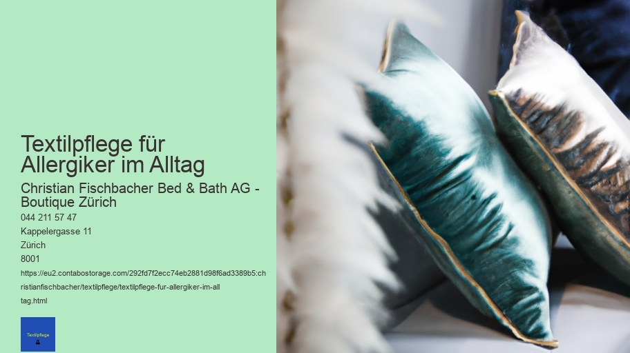 Textilpflege für Allergiker im Alltag