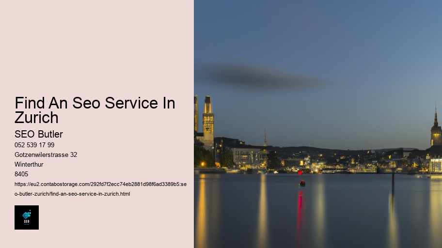 Find An Seo Service In Zurich