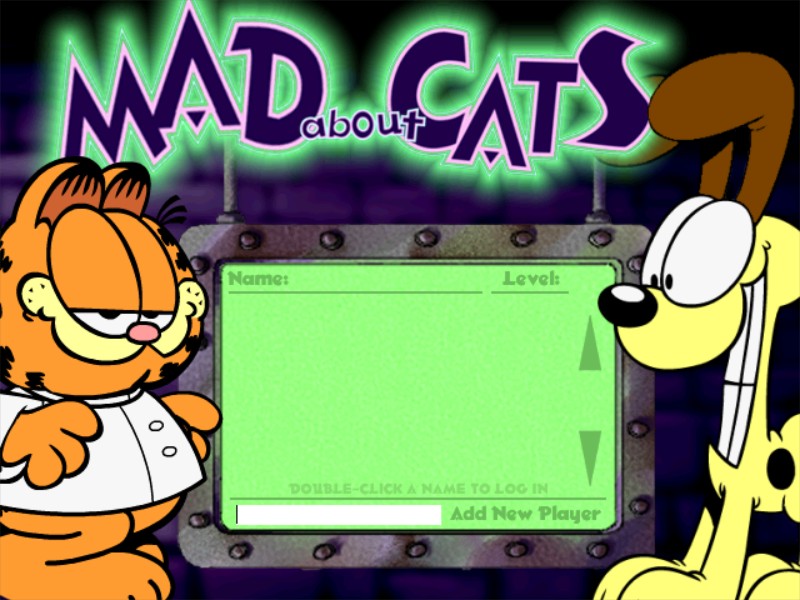 GARFIELD'S MAD ABOUT CATS