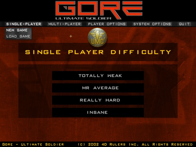 GORE: ULTIMATE SOLDIER